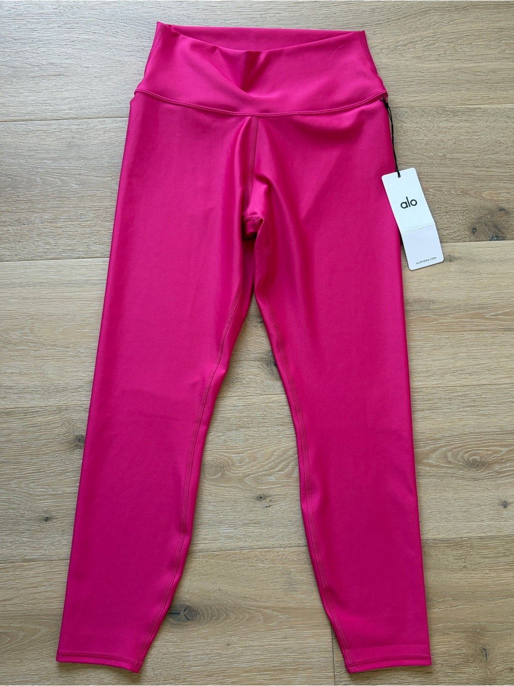 Alo Yoga 7/8 High Waist Airlift Leggings Pink Summer Crush Size L NWT*@30 - Picture 1 of 5